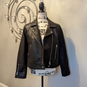 Topshop black biker jacket NWT